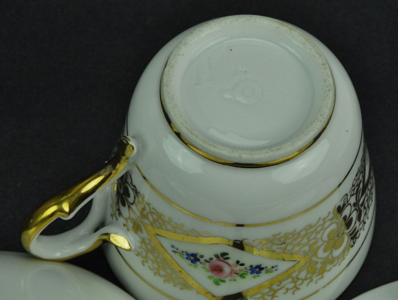 Antique Early 1800's Continental Porcelain Tea Set