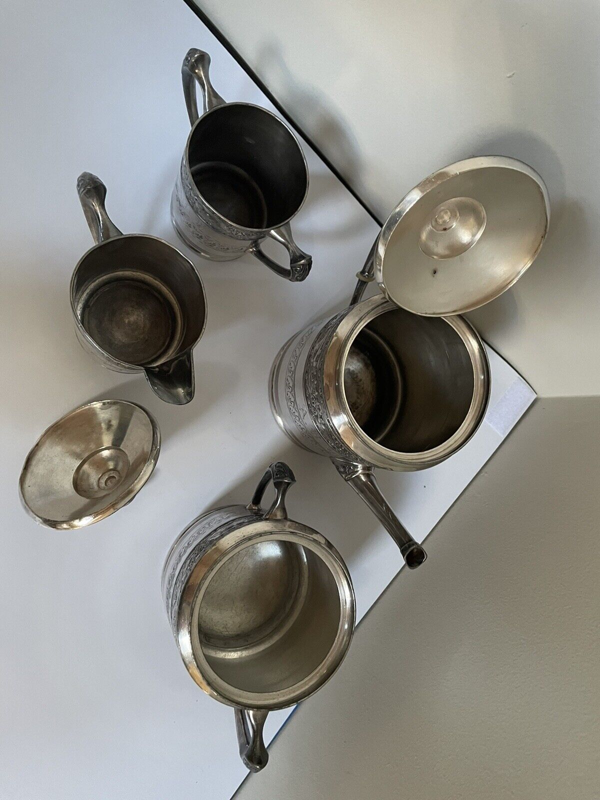 Antique AQ Middletown Silver Plate Coffee/Tea Set