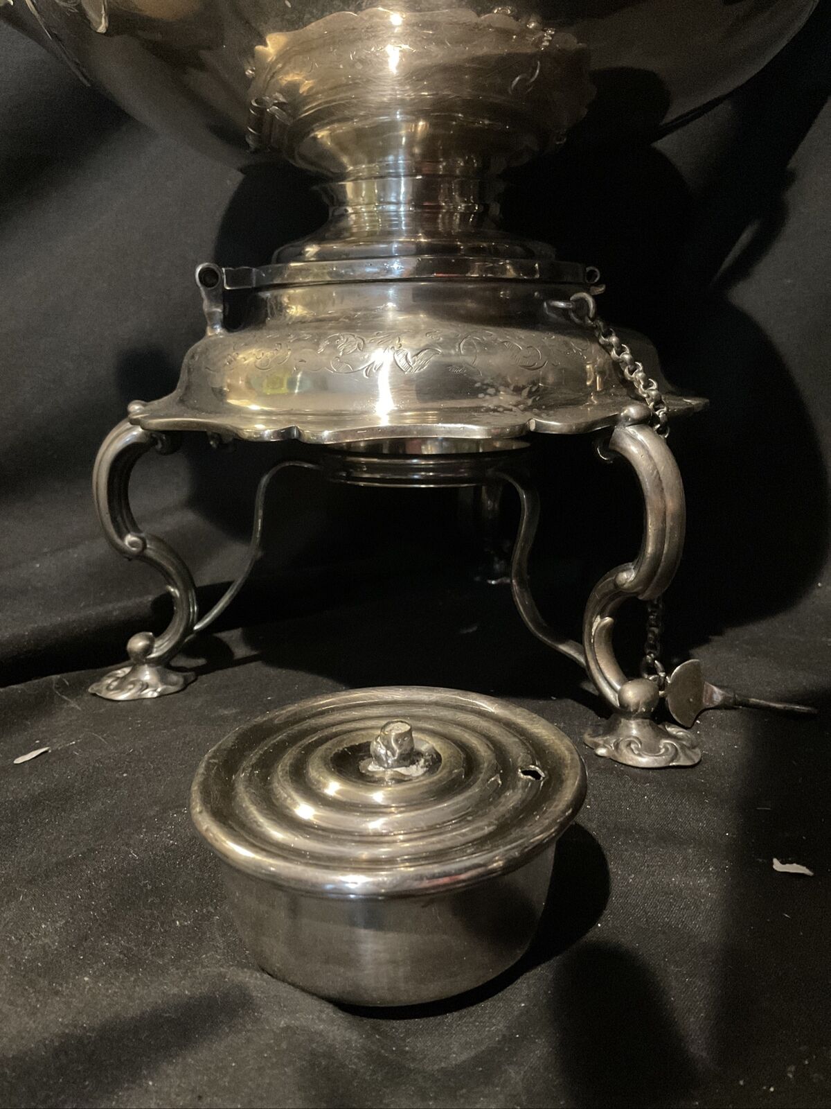 Antique Sheffield Silver Plate Tea Set with Warmer