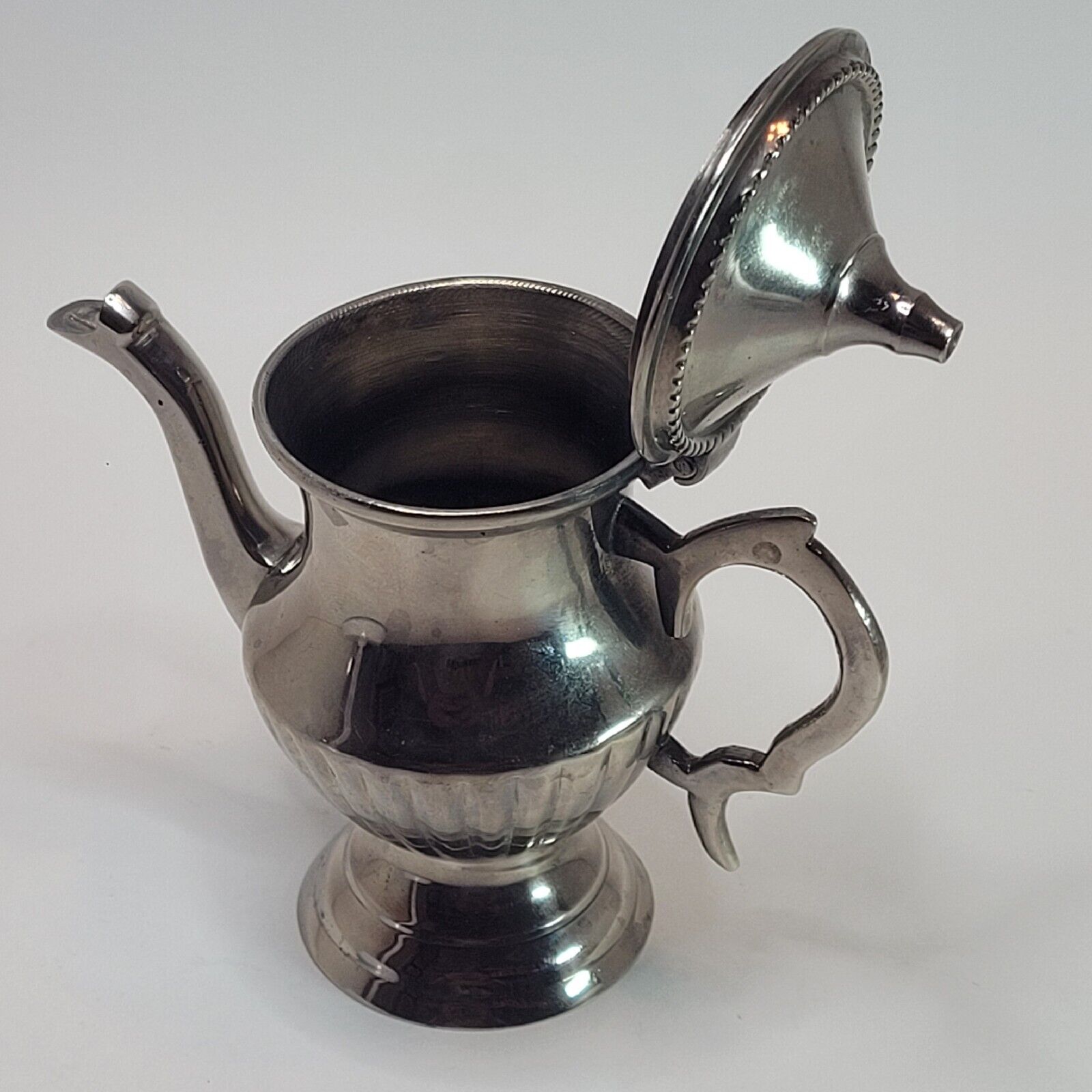 Ornate Mini Silver Teapot Christmas Ornament