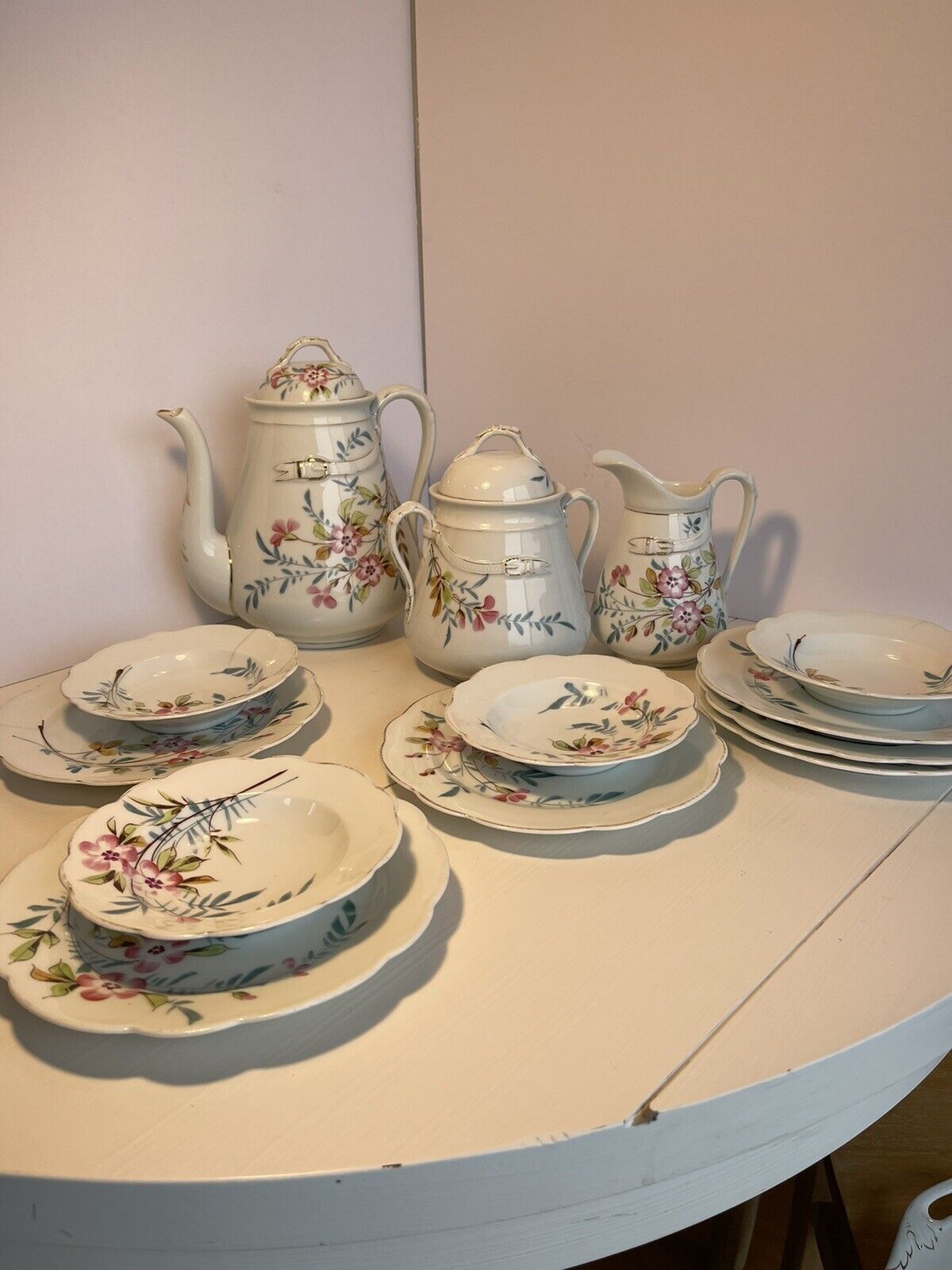 Antique 1800s Tea Set by Bruder Schwalb Carlsbad
