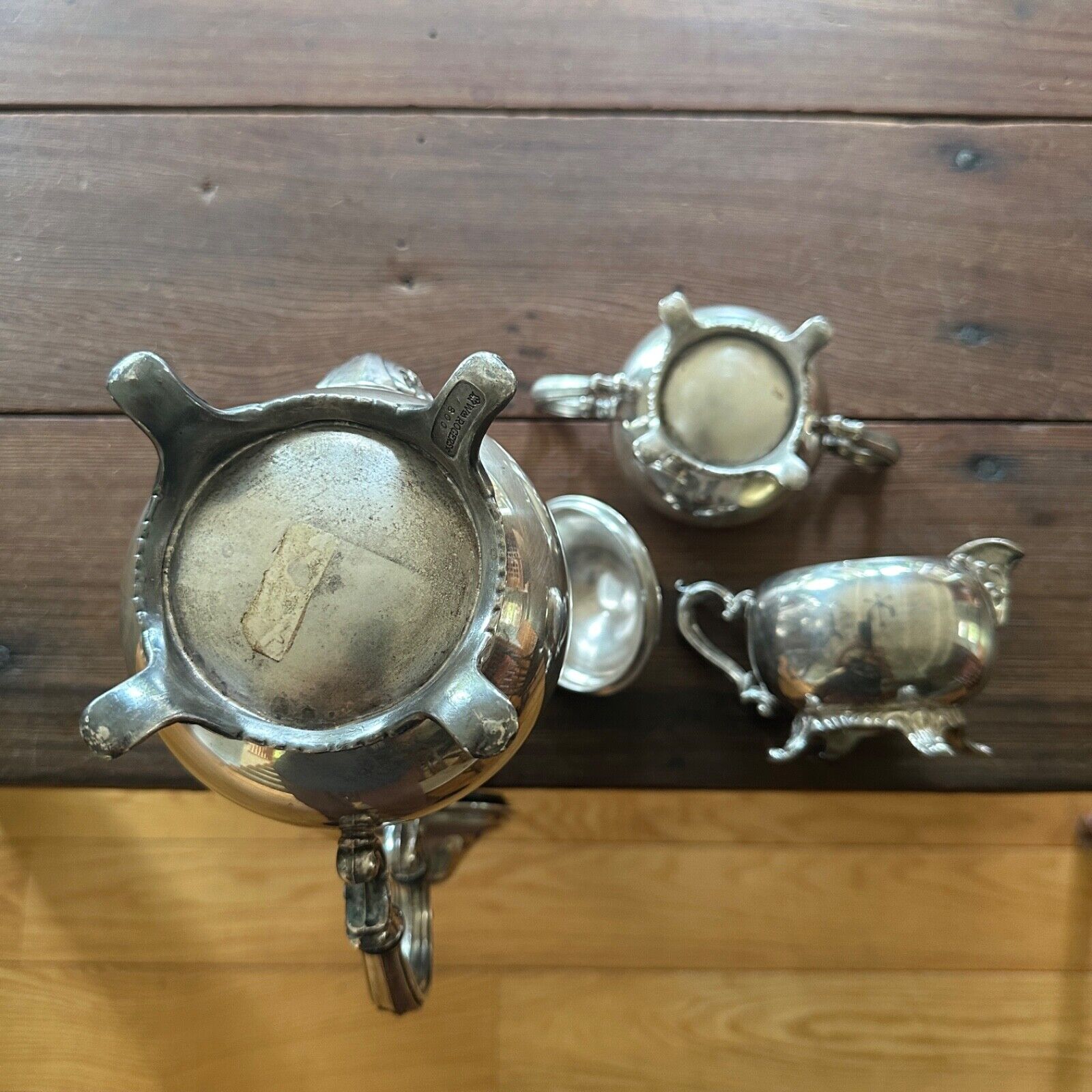 Victorian Silver-Plate Tea/Coffee Set by Wm Rogers