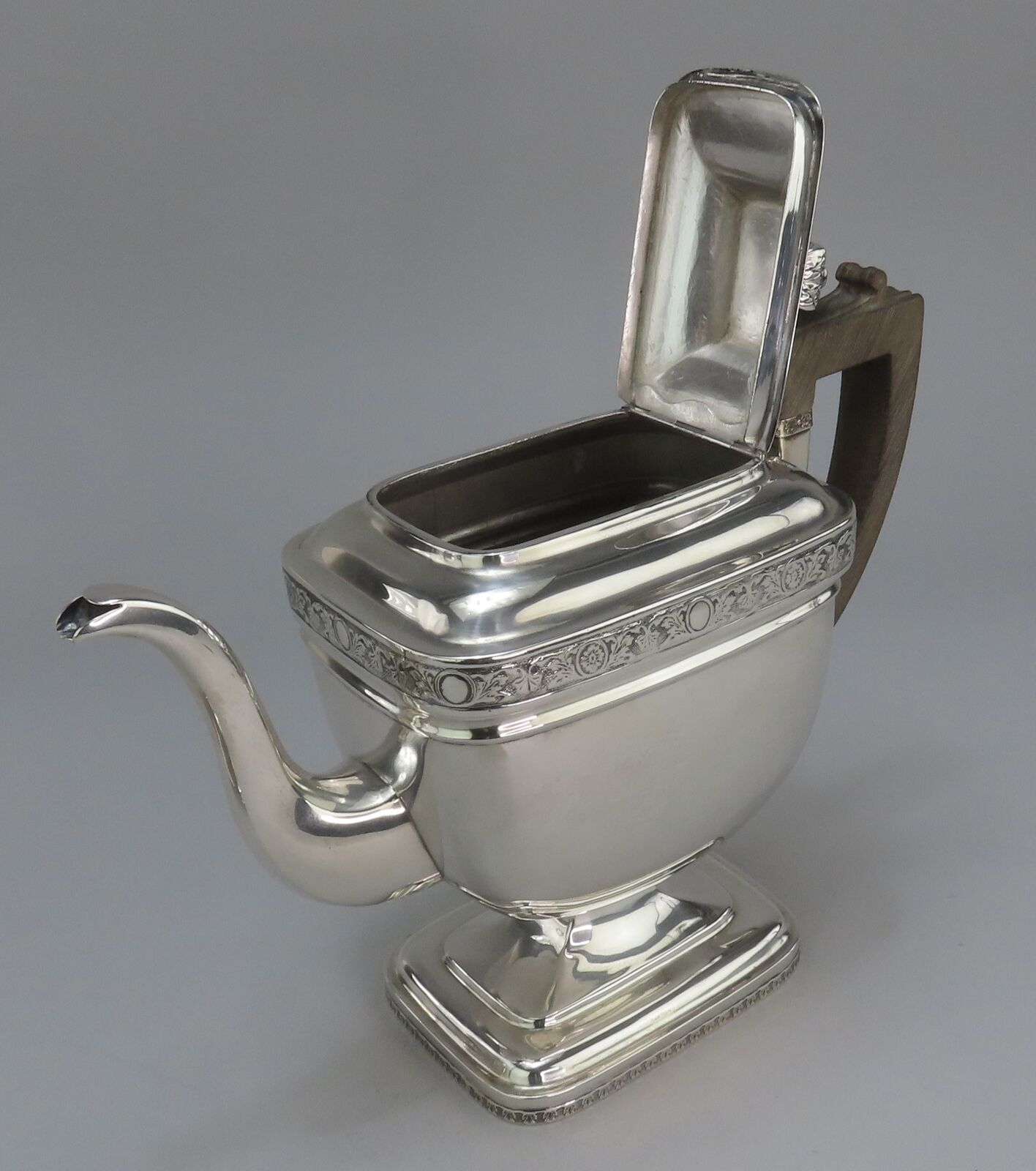Elegant 1800s American Coin Silver Tea Set