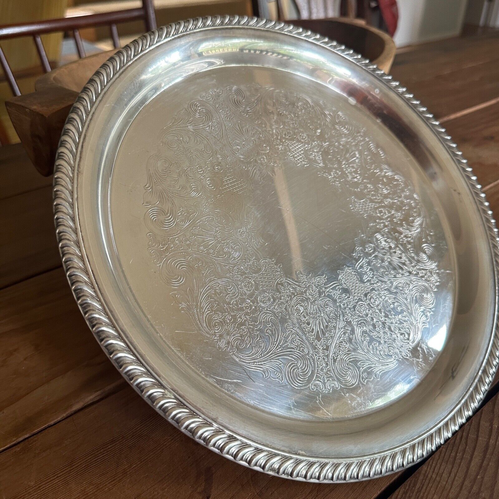 Victorian Silver-Plate Tea/Coffee Set by Wm Rogers