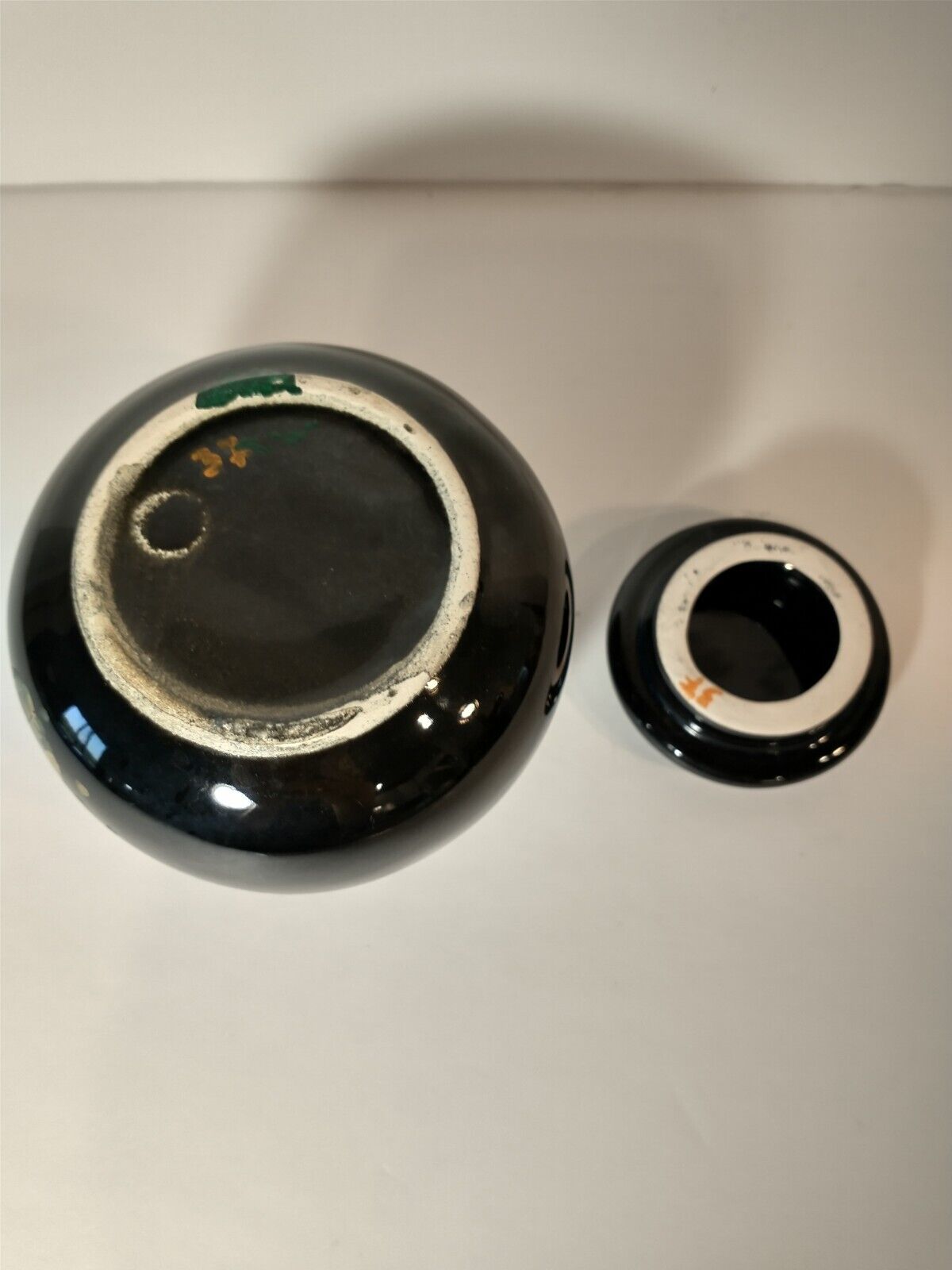 Daisy-Embossed Antique Blackware Tea Set