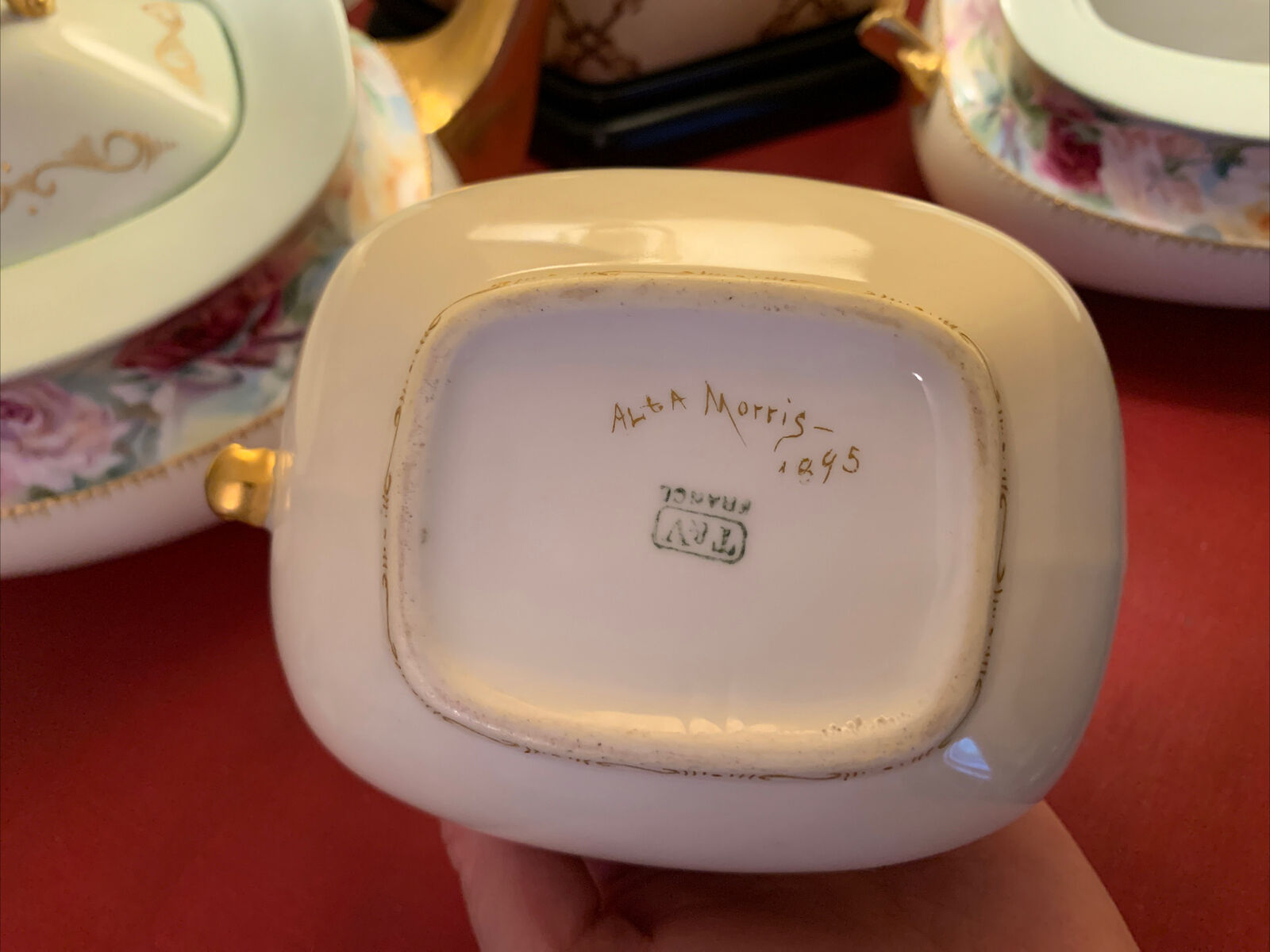 Vintage T&V France Limoges Hand Painted Tea Set