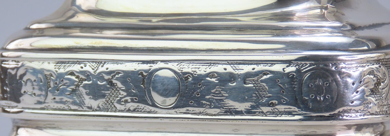 Elegant 1800s American Coin Silver Tea Set