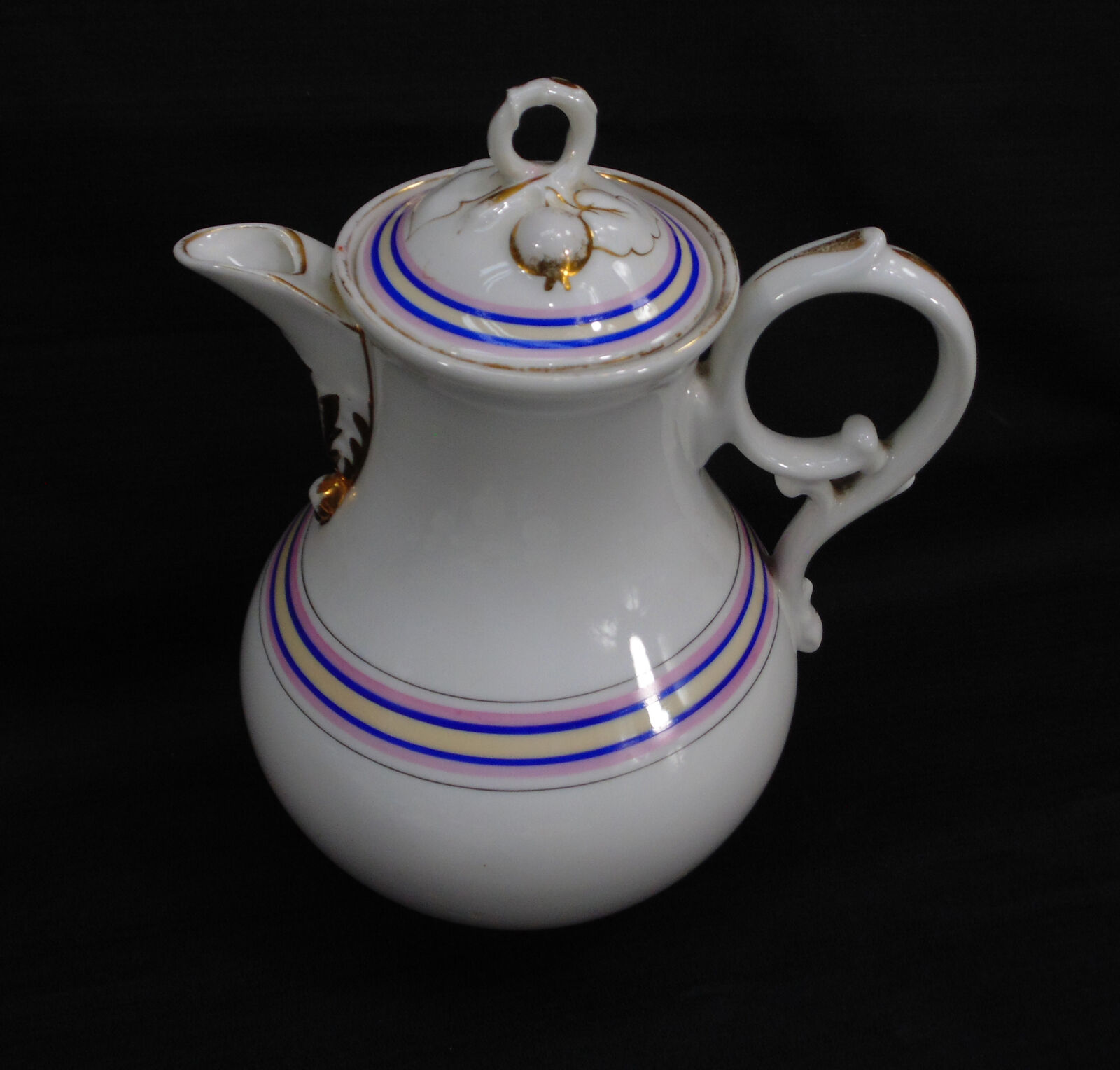 Art Deco Striped Tea Set - KPM Carl Tielsch