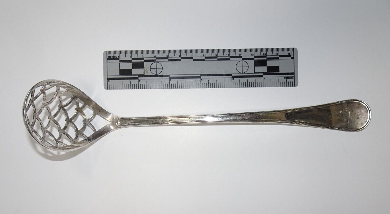 Early 1800s Dutch Silver Sifting Ladle
