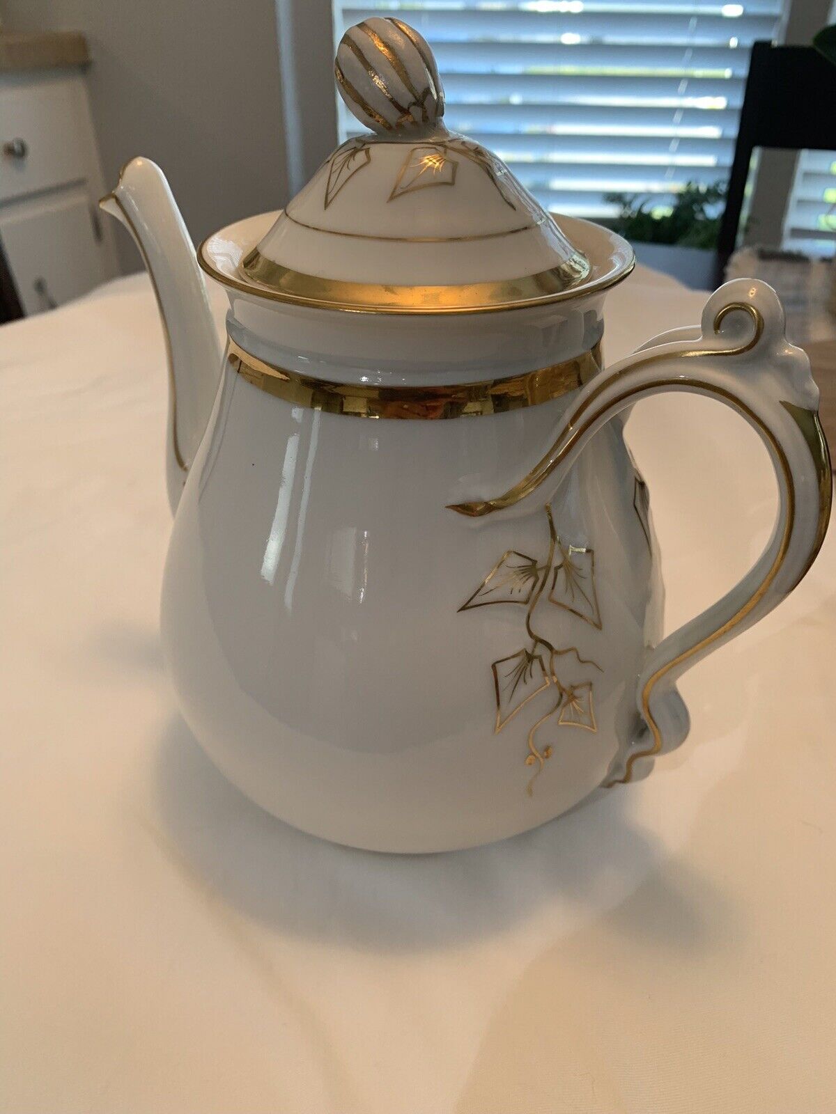Antique Ch Field Haviland White & Gold Tea Set