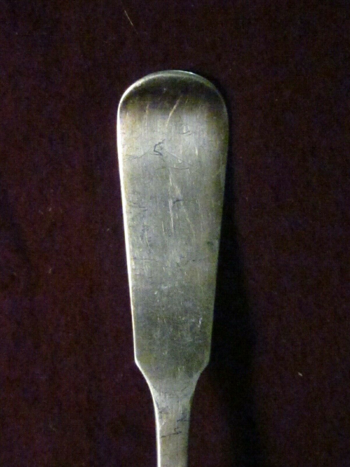 18th Century Coin Silver C. Parker Serving Spoon