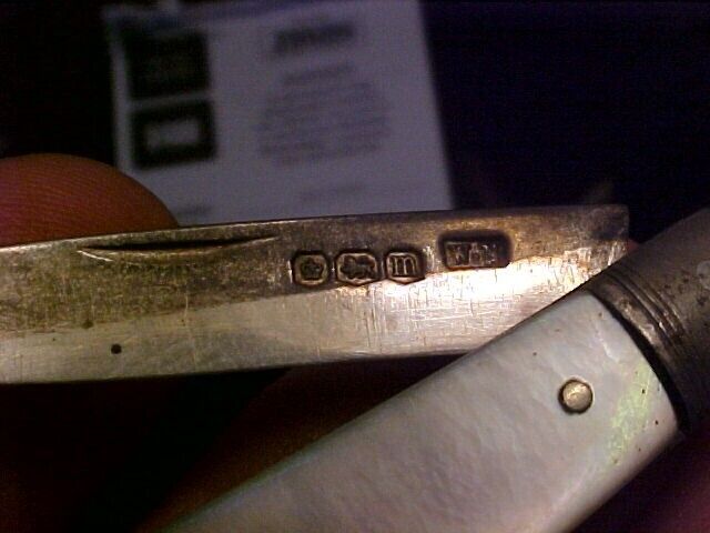19th Century English Pocketknife with Pearl Handles