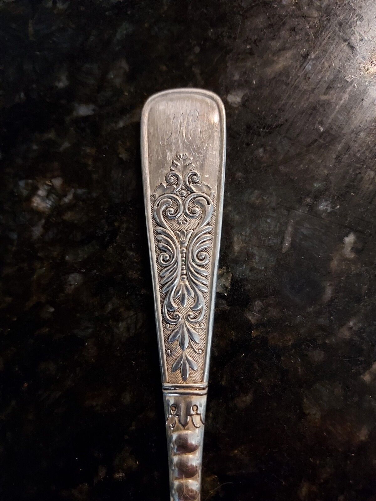 Monogrammed 1800s Rogers Bros Cake Knife