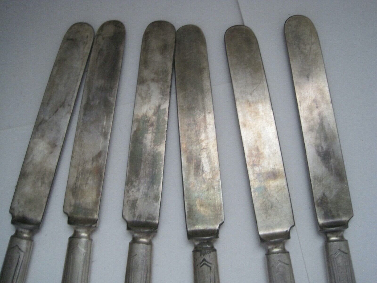 Antique Pinner Knife Set of 6, 1800s Era