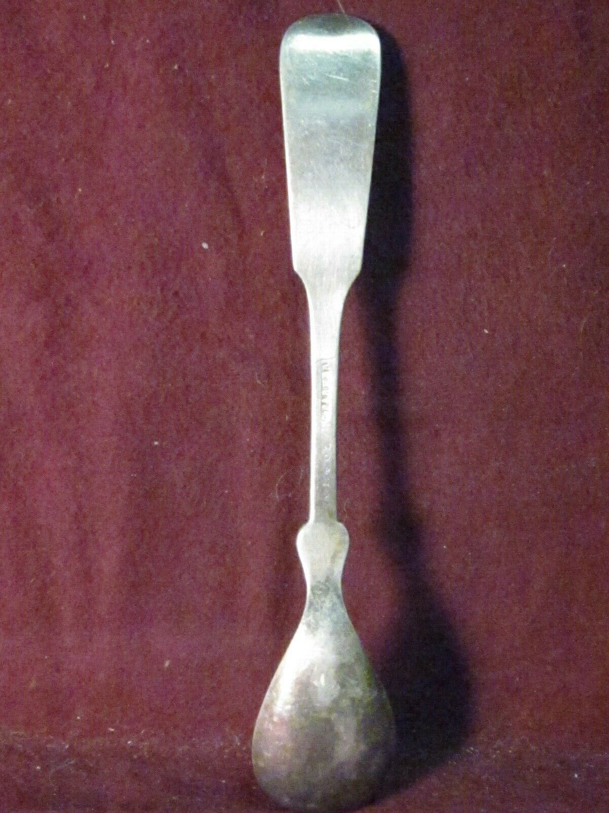 18th Century Coin Silver C. Parker Serving Spoon