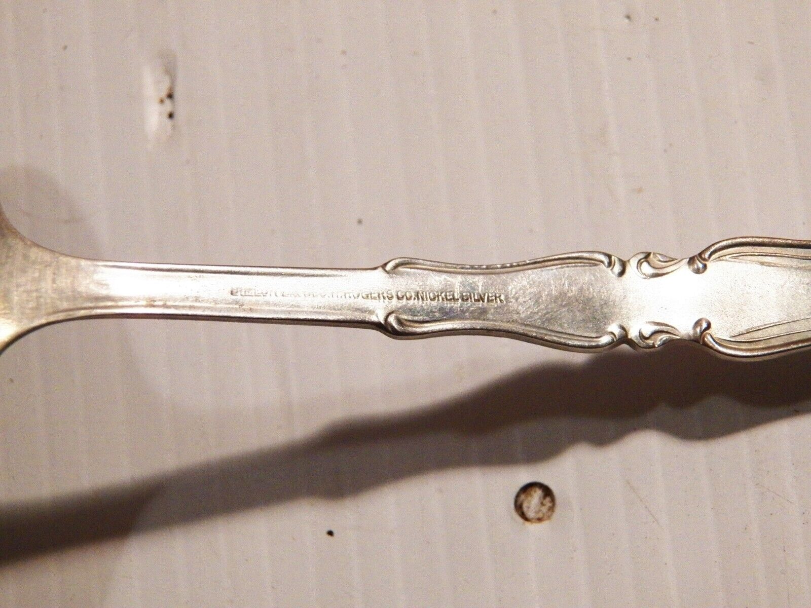 Antique 1900 Nickel Silver Soup Ladle, Webster Pattern