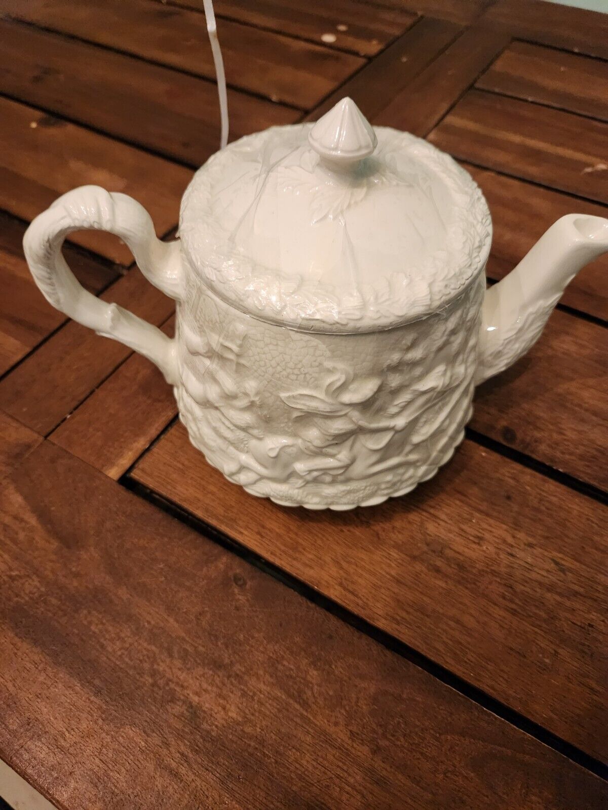 1700s White Floral Pacific Rim Teapot Set