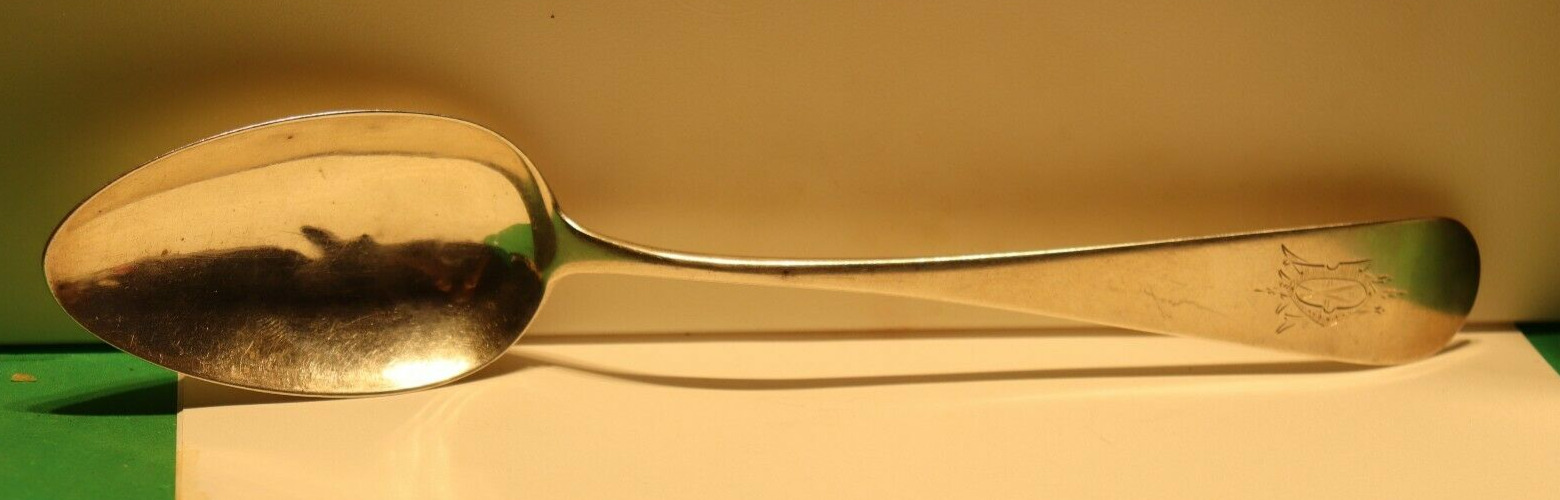 1800s British Silver Serving Spoon - 52.2 Grams