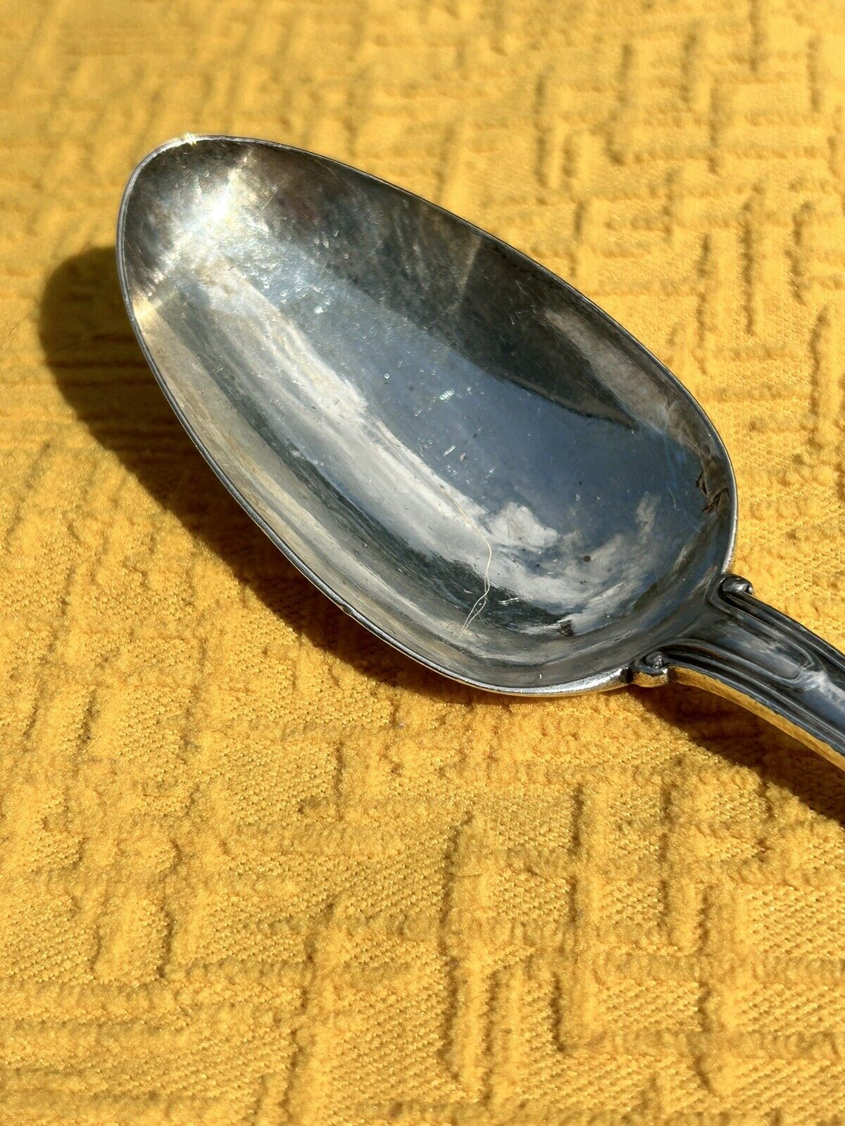 1800s Henry John Lias Sterling Silver Serving Spoon