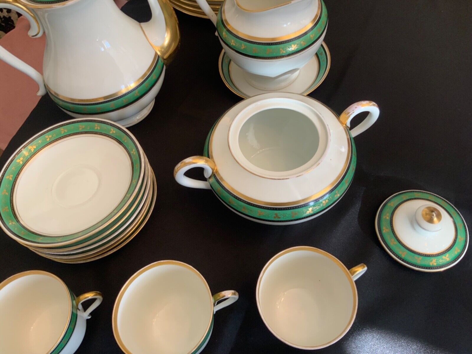 1800s Brown-Westhead Moore Tea Set with Extras
