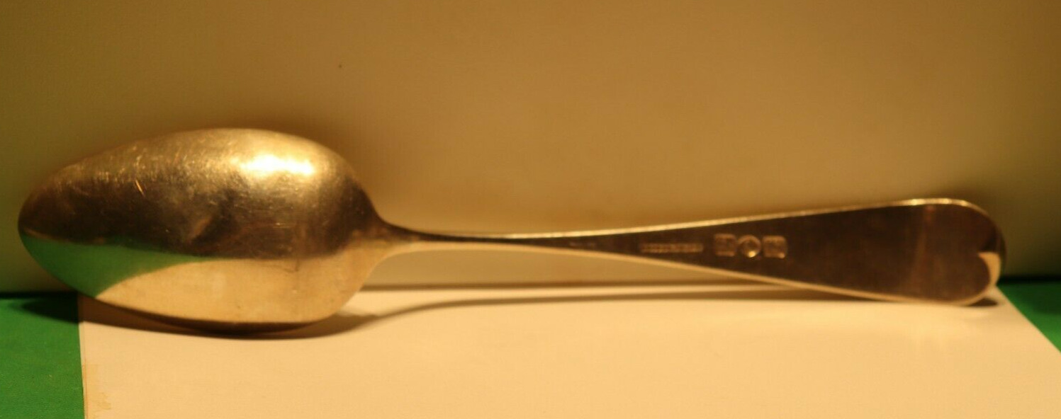 1800s British Silver Serving Spoon - 52.2 Grams