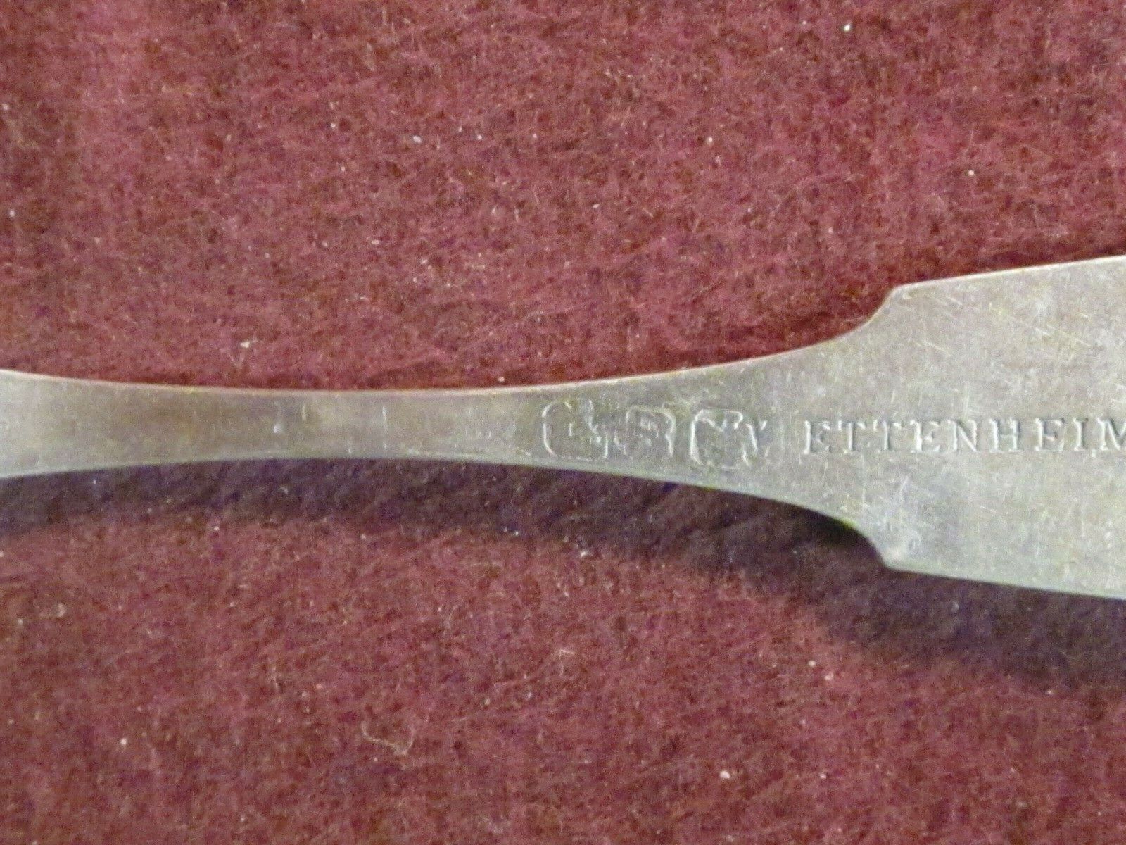Vintage Ettenheimer Coin Silver Teaspoon, 6