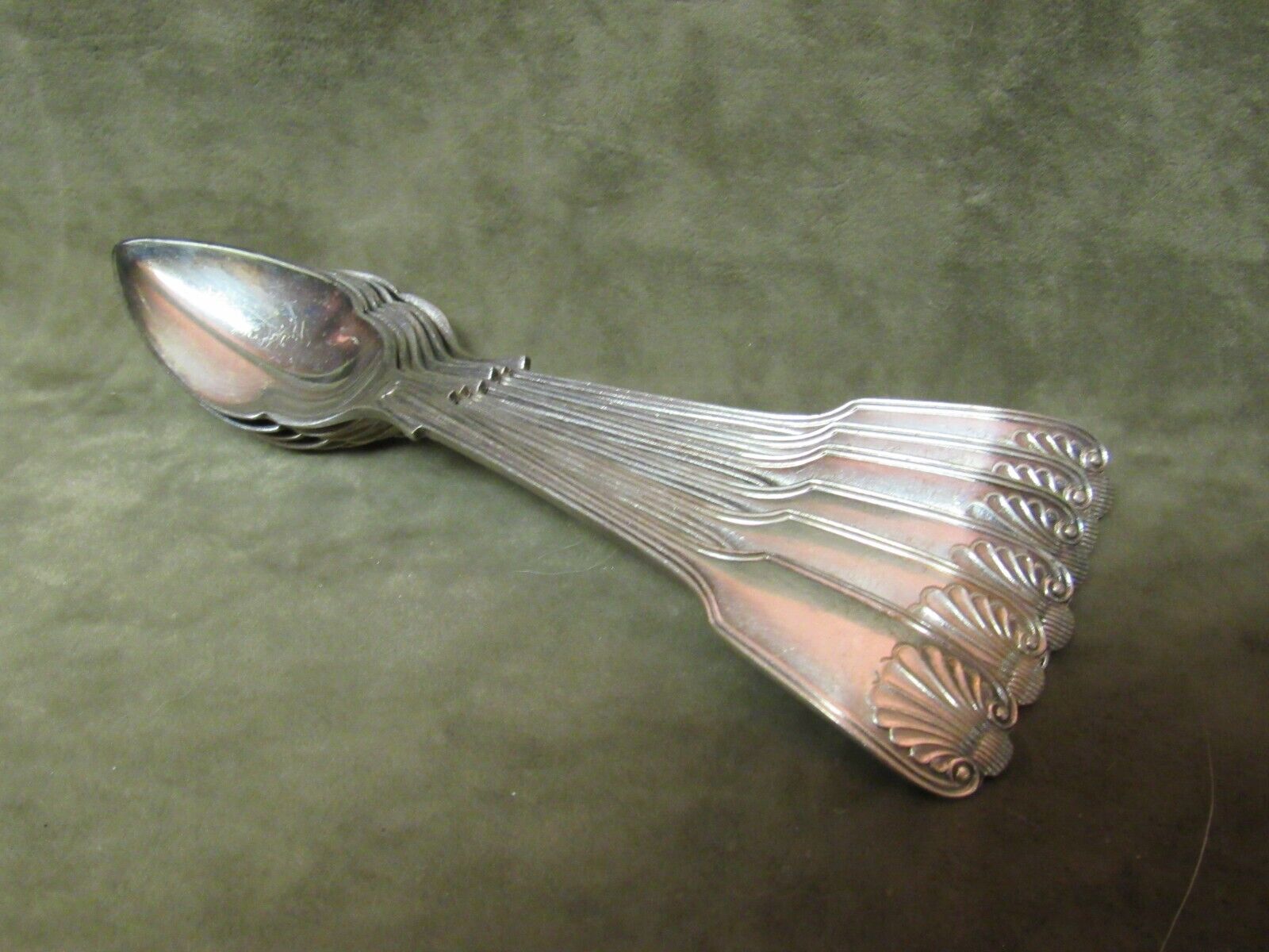 Atkins Bros Antique Silver Plate Grapefruit Spoons