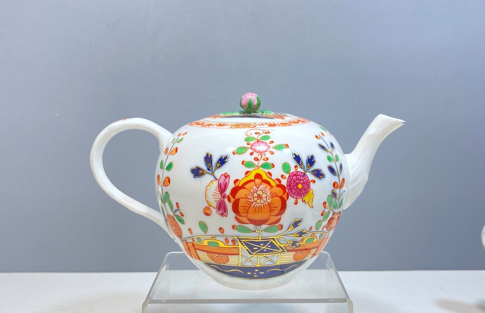 Antique Meissen Tea Service with Asian Design, 7 Pcs