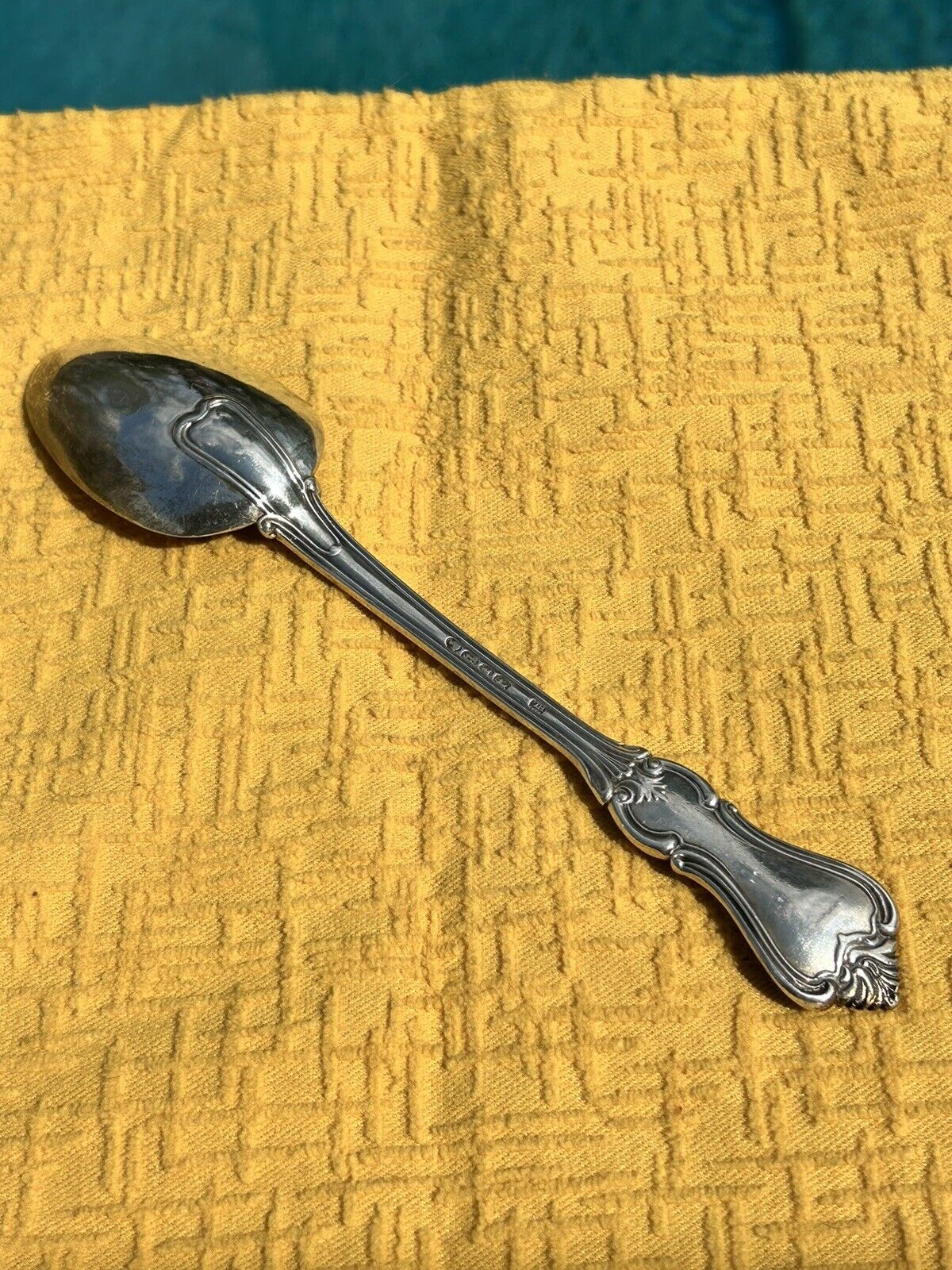 1800s Henry John Lias Sterling Silver Serving Spoon