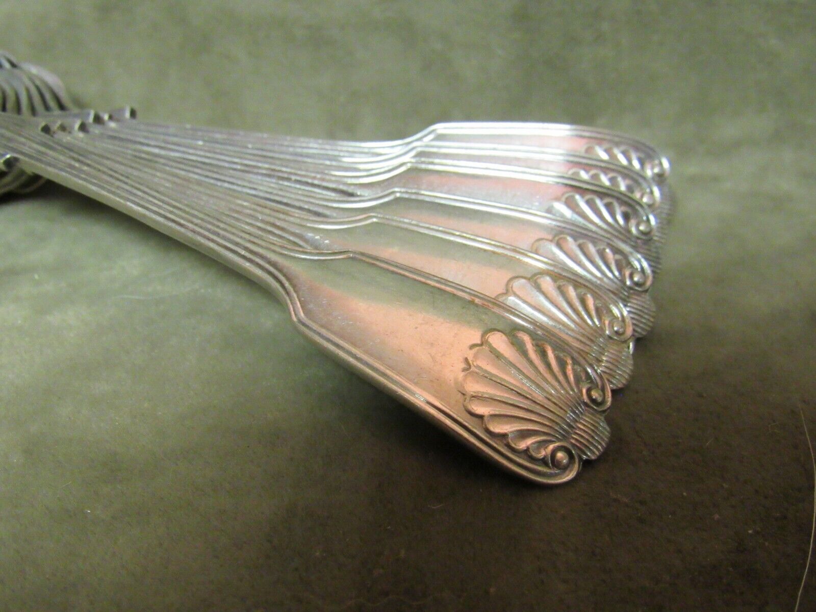 Atkins Bros Antique Silver Plate Grapefruit Spoons