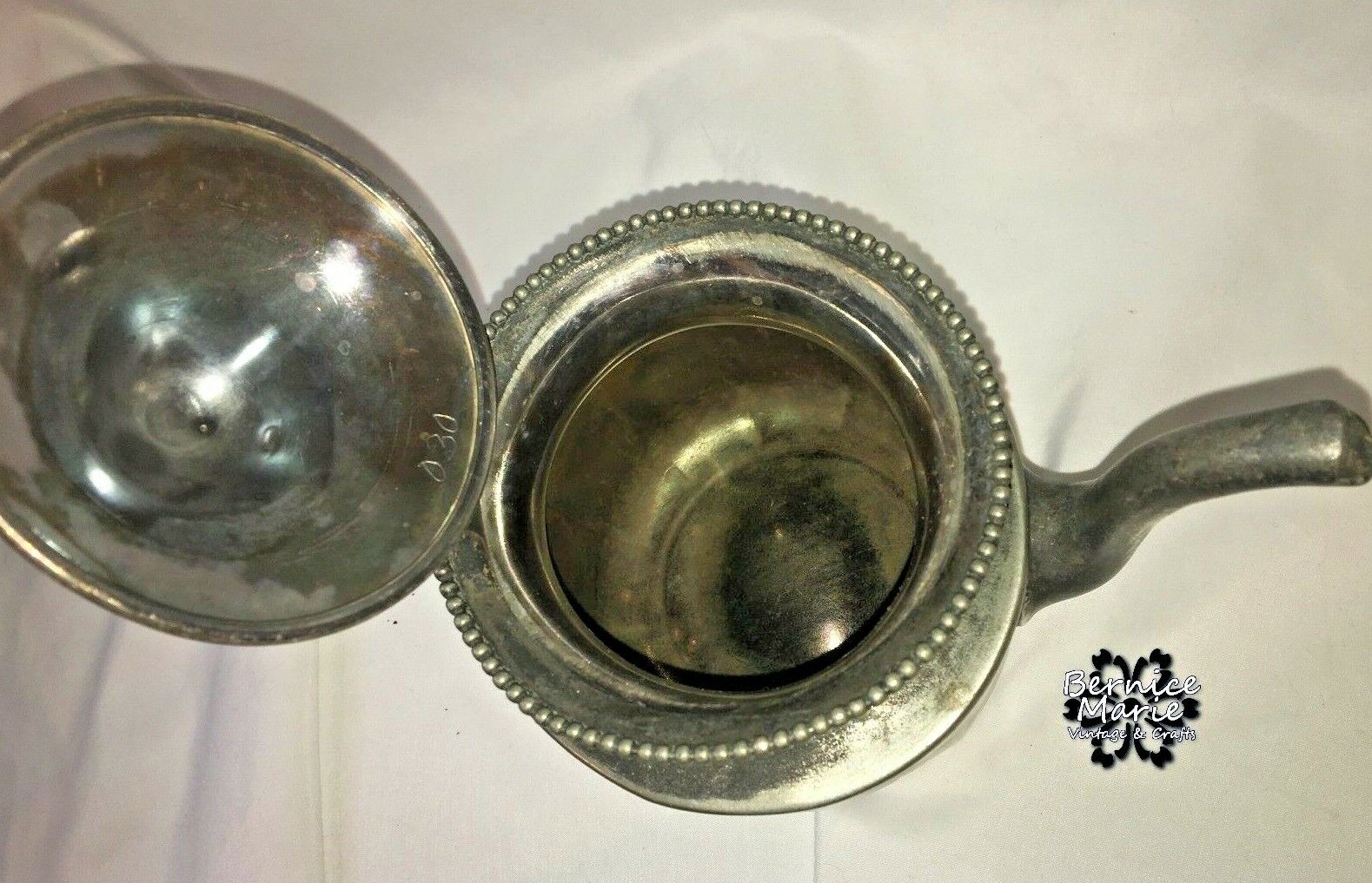 Antique 1800s Van Bergh Quadruple Silver Plate Tea Set