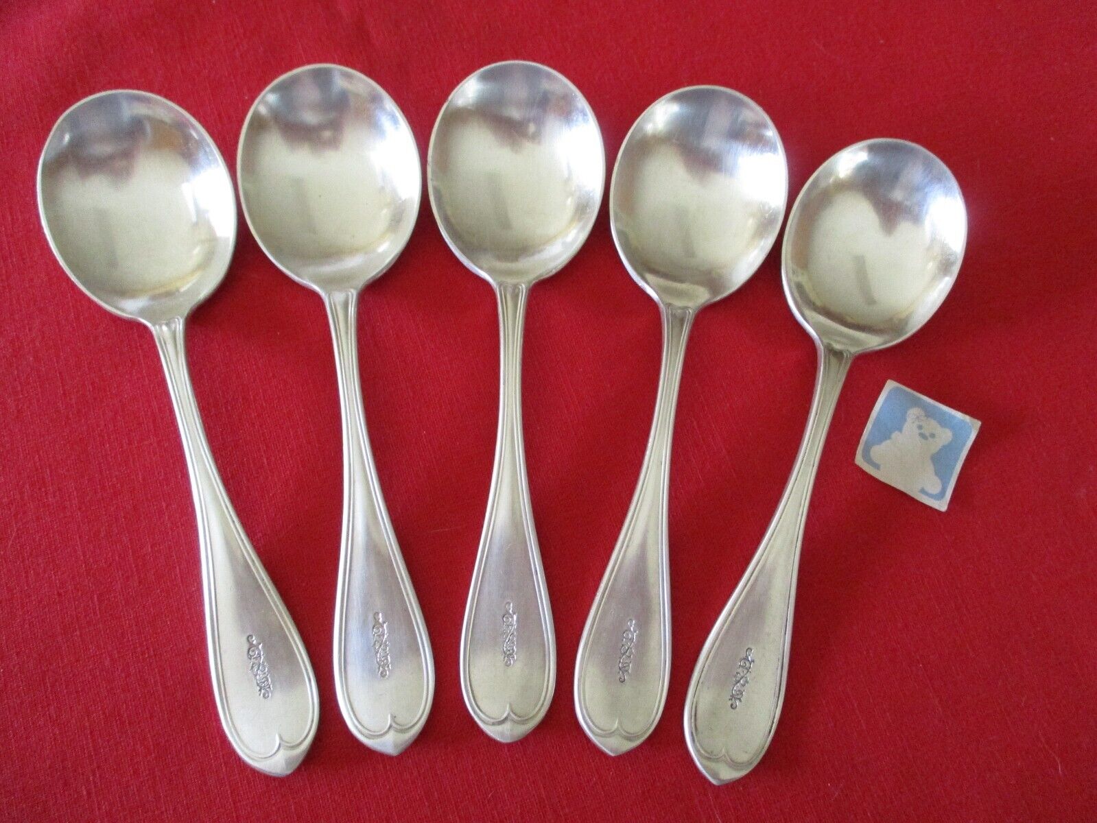 Reed & Barton Silverplate Gumbo Soup Spoons Set