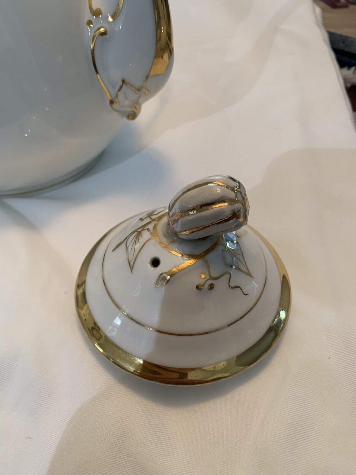 Antique Ch Field Haviland White & Gold Tea Set
