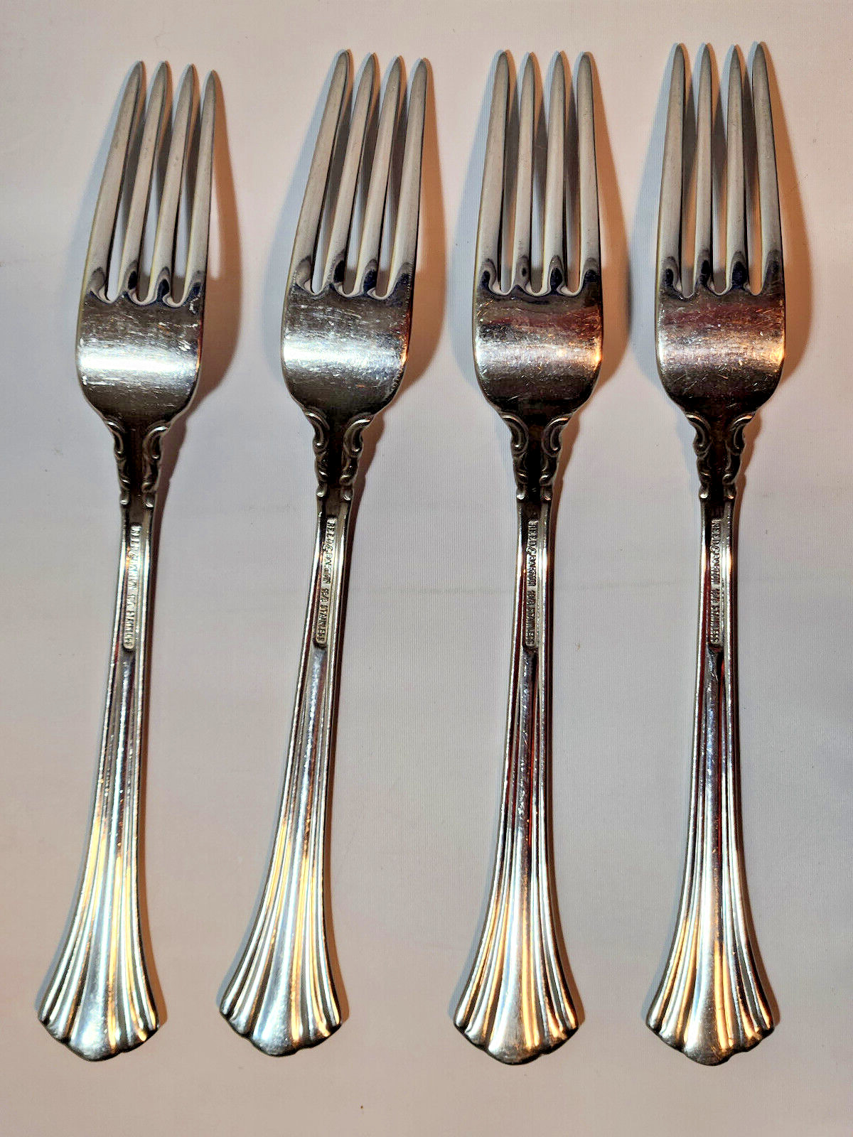 Reed & Barton Stainless Steel Dinner Forks Set