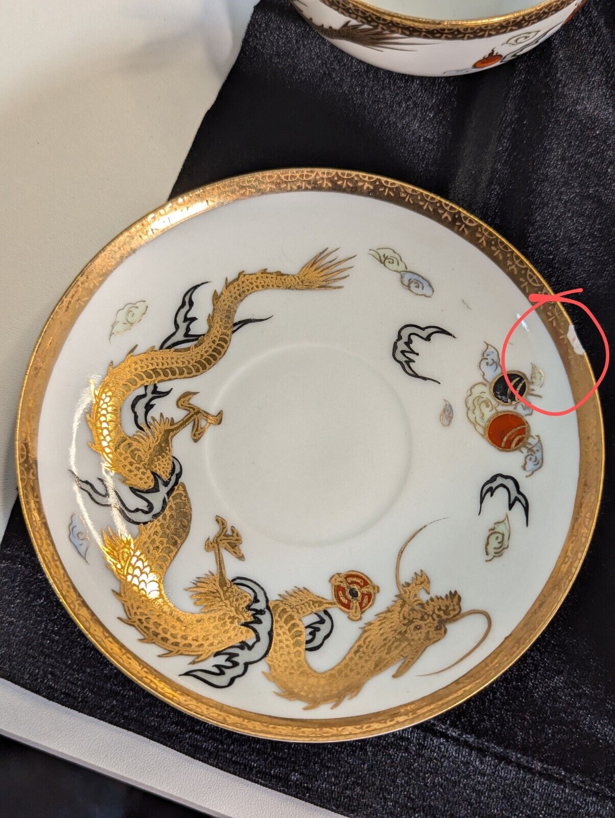 Nippon Imperial Hand-Painted Gold Dragon Tea Set