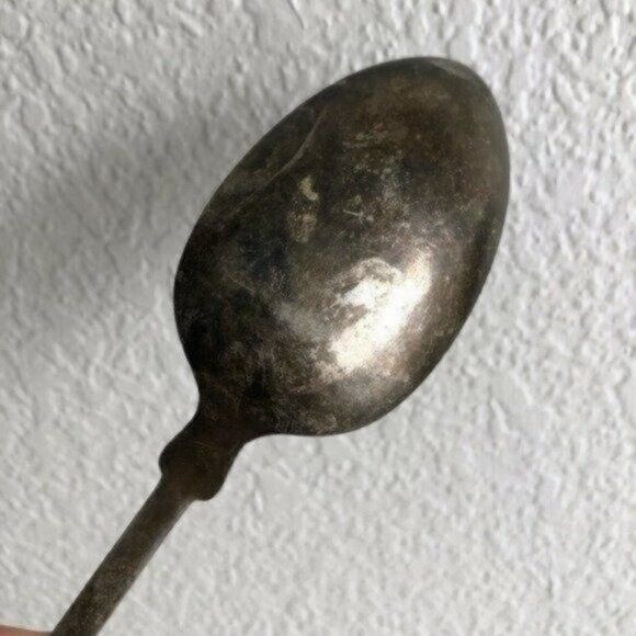 Antique WM Rogers & Son AA Silver Serving Spoon