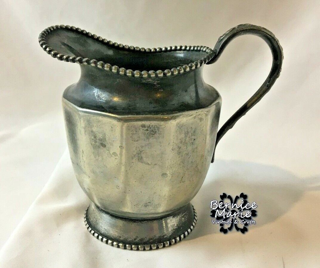 Antique 1800s Van Bergh Quadruple Silver Plate Tea Set