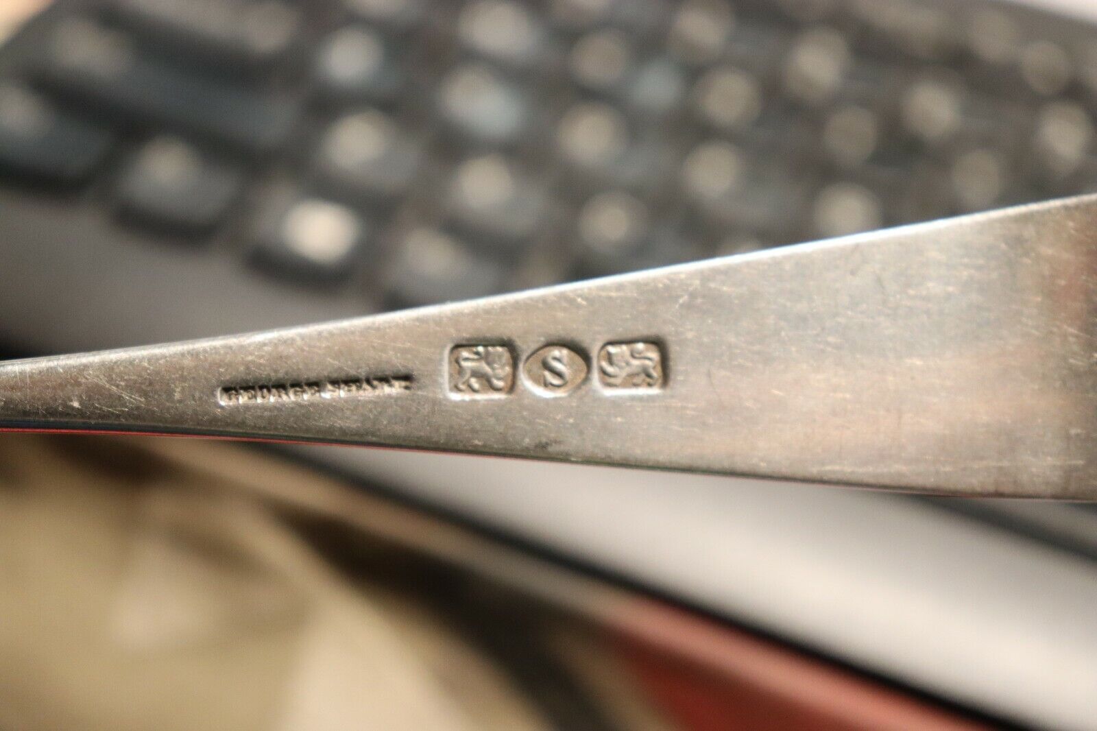 1800s British Silver Serving Spoon - 52.2 Grams