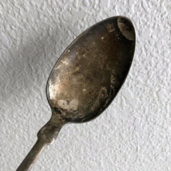 Antique WM Rogers & Son AA Silver Serving Spoon