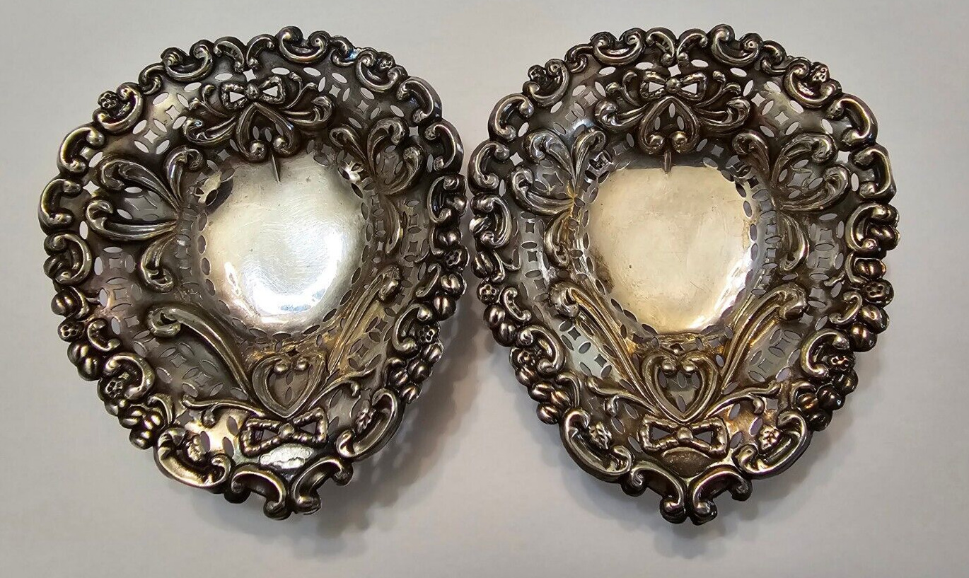 Miller Bros. Sterling Silver Heart Bon Bon Dish