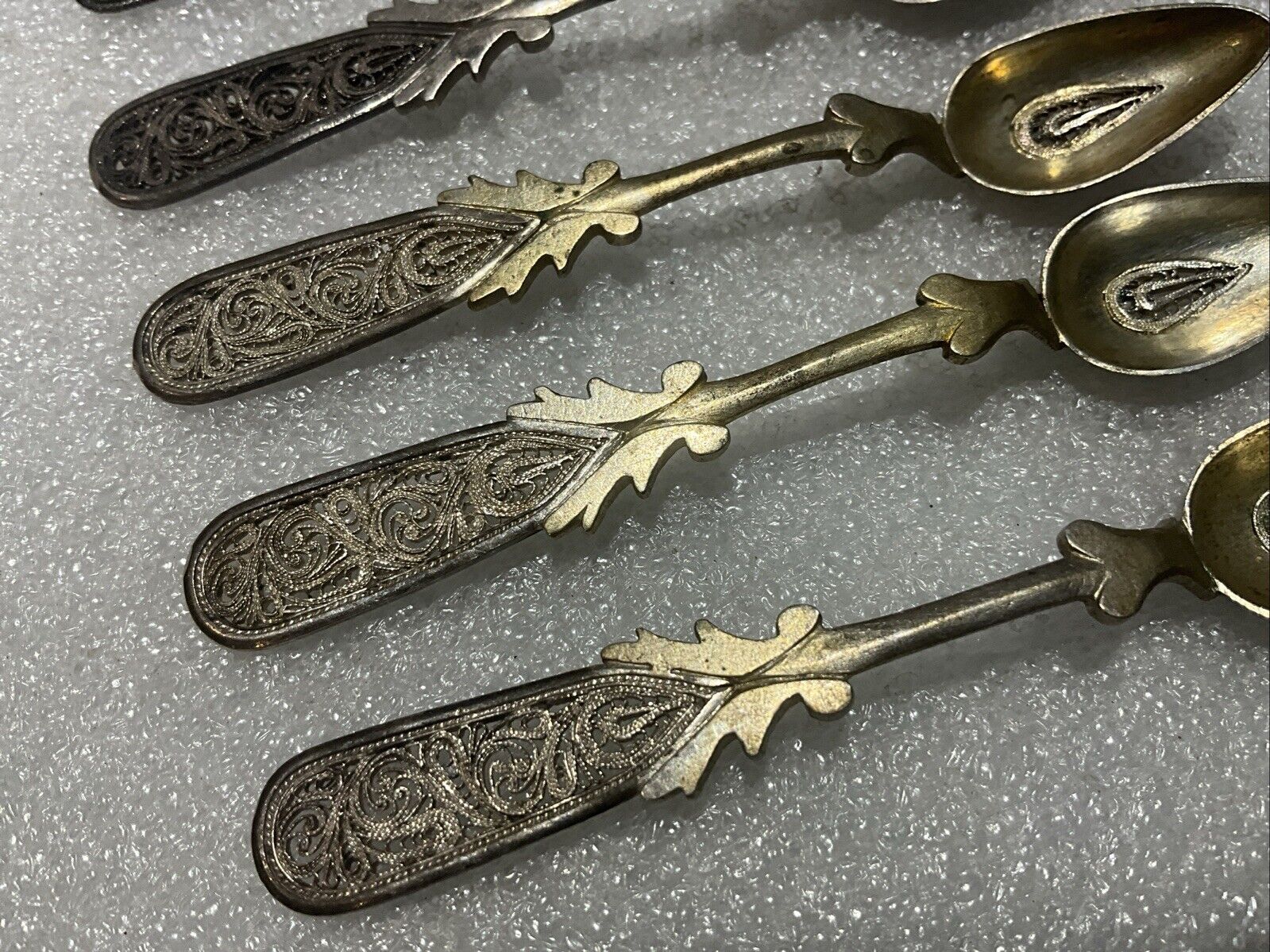 Victorian Sterling Silver Demitasse Spoon Set of 5