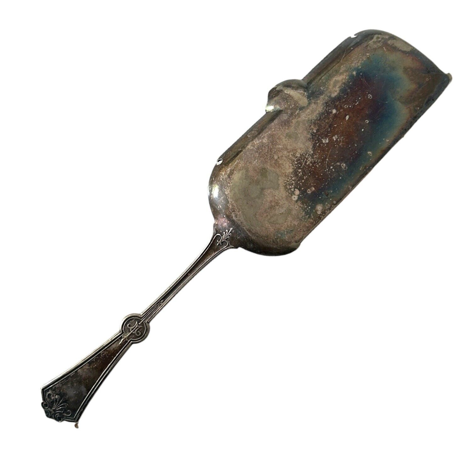 Engraved 1800s Silverplated Crumber by Rogers & Bros