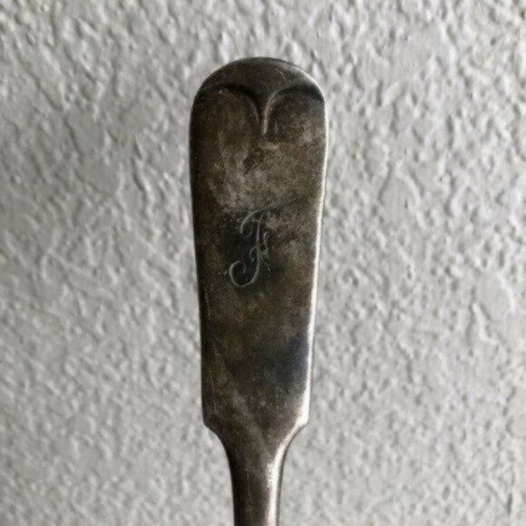 Antique WM Rogers & Son AA Silver Serving Spoon