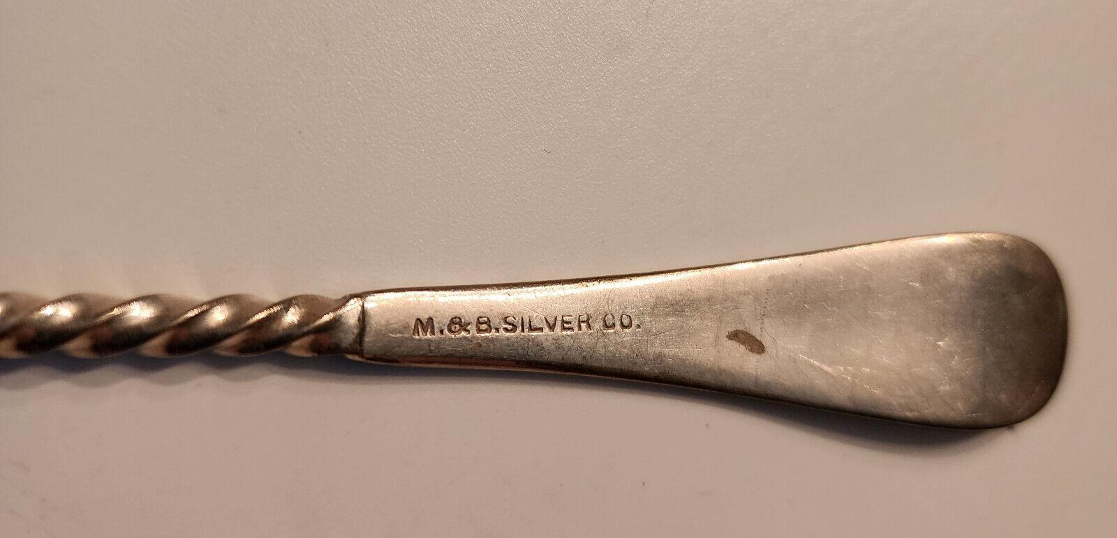 Set of 3 Antique M & B Silver Spoons