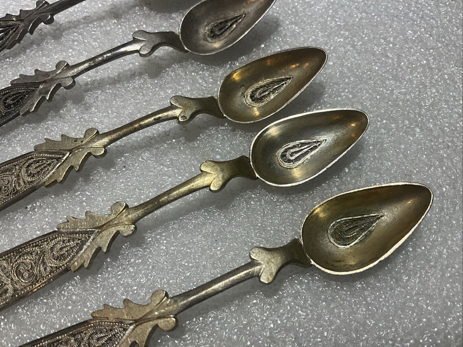 Victorian Sterling Silver Demitasse Spoon Set of 5