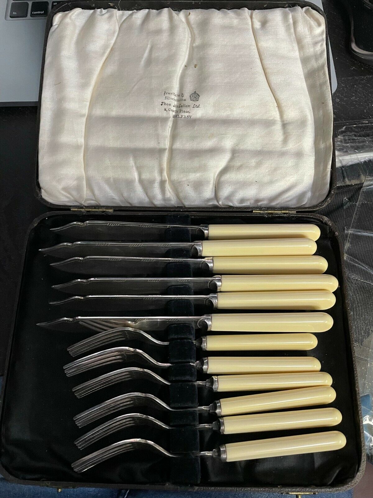 Antique Silver-Plated Cutlery Set by McLellan