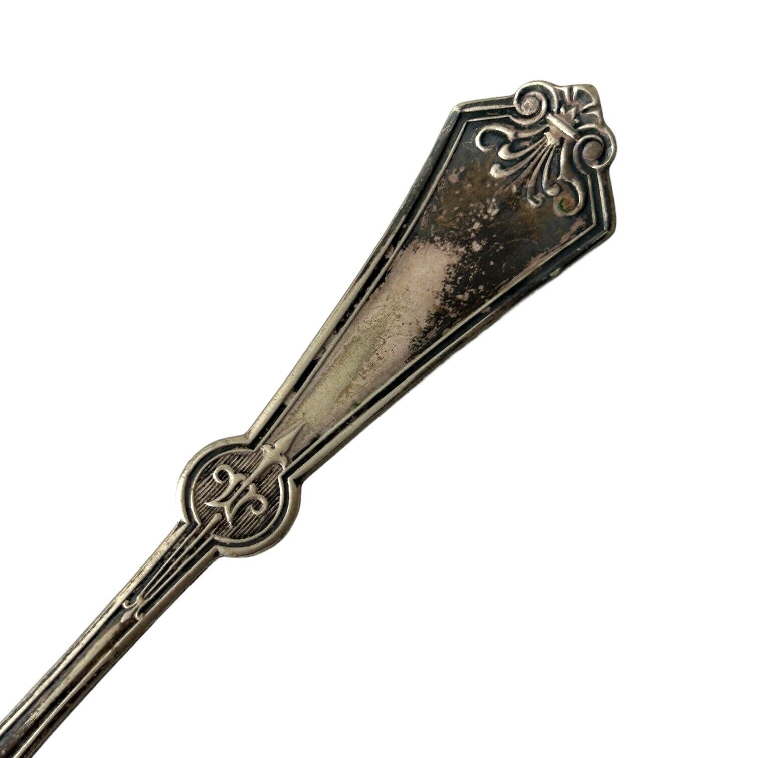Engraved 1800s Silverplated Crumber by Rogers & Bros