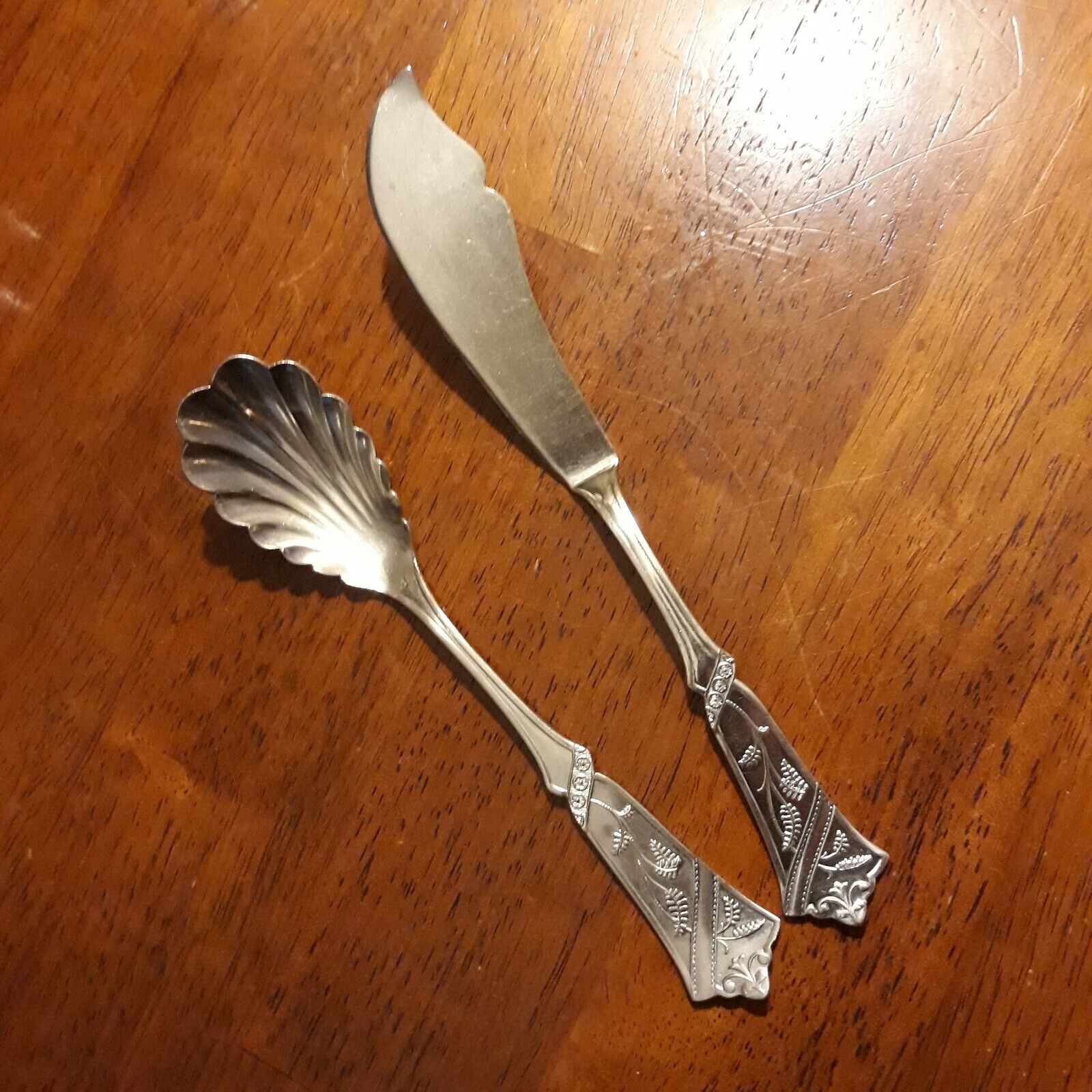 Vintage M' N Sterling Co. Butter Knife & Spoon