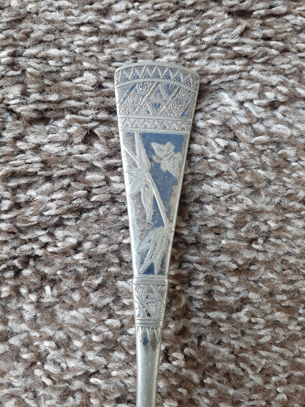 1800s Japanese Pattern Large Spoon by Roger's