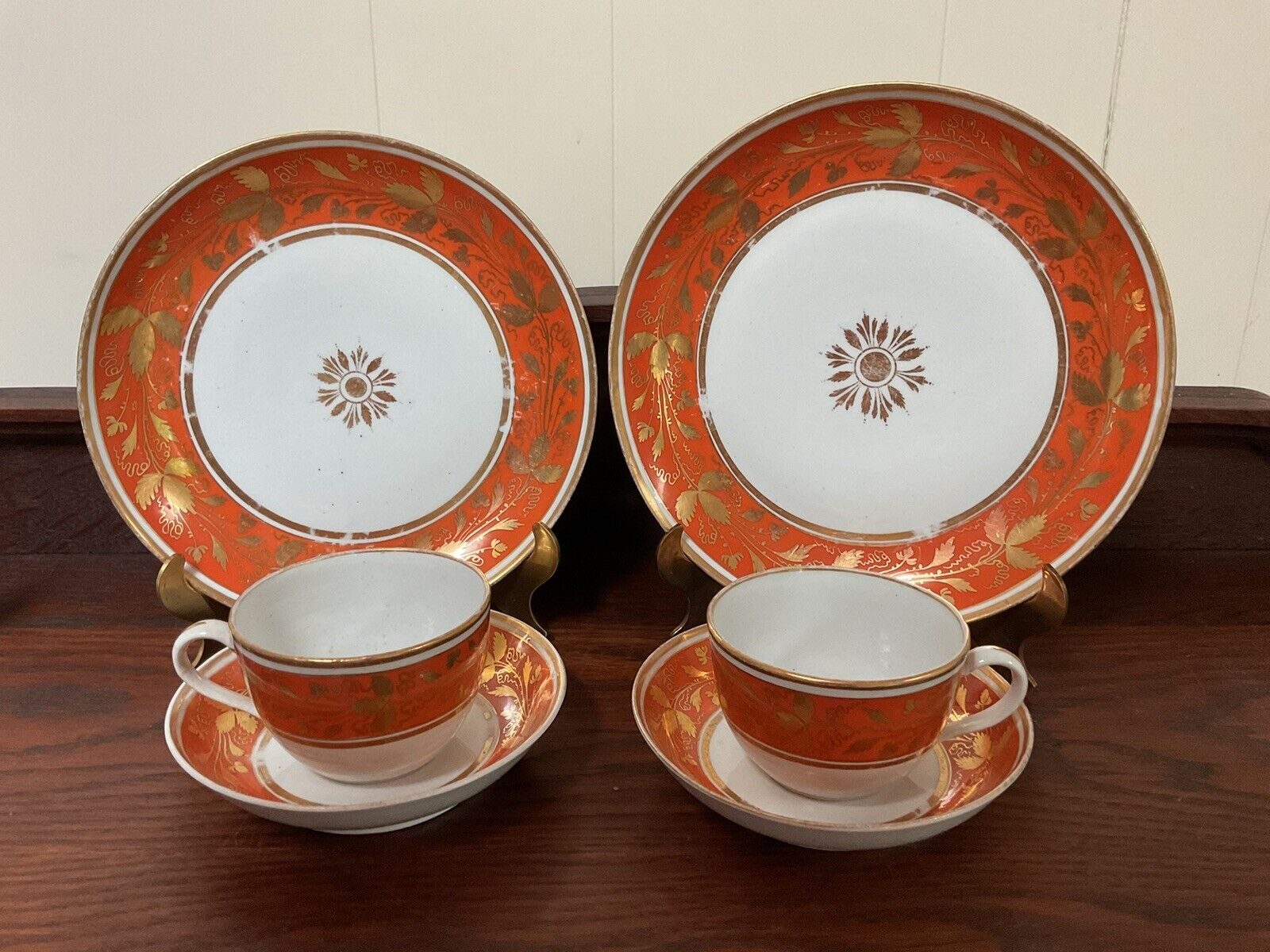 Antique c1800 New Hall Porcelain Teacup Set